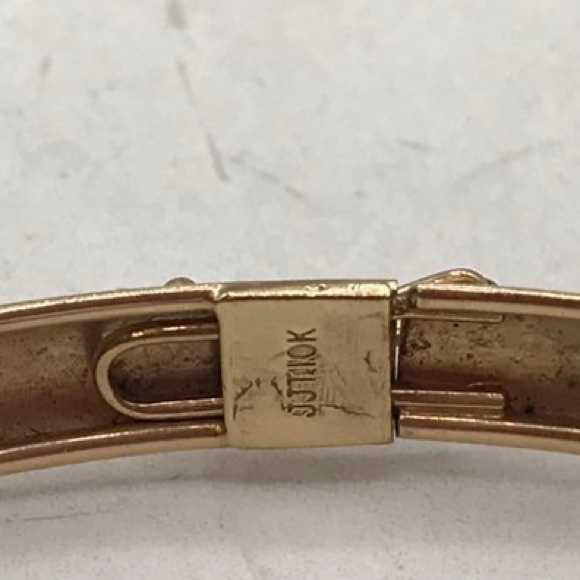 10K Vintage 7mm Diamond-Cut Flexible Bangle - Picture 5 of 7